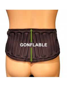 AIR LOMBAIRE L5 S1®: Ceinture lombaire gonflable 18cm sans baleines...