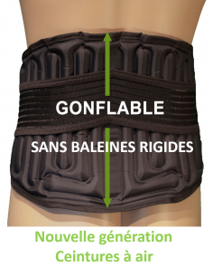 AIR LOMBAIRE® INTEGRALE: Ceinture lombaire gonflable 25cm sans bale...
